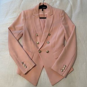 White House Black Market Pink Double Breasted Blazer